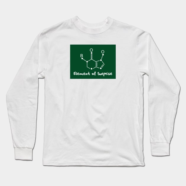 chemical formula of boo Long Sleeve T-Shirt by Typography Dose